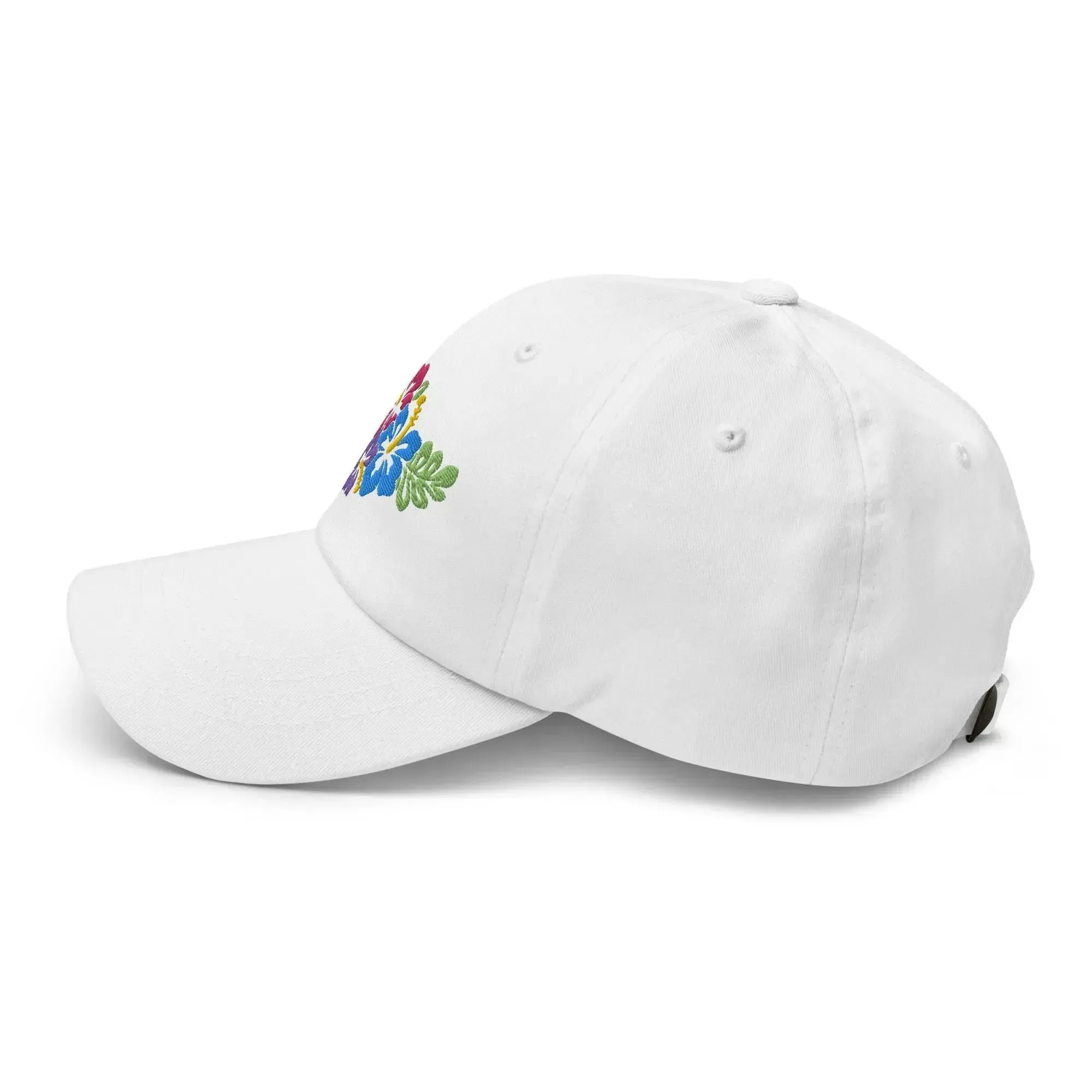 Hawaiian Tropical Leaves Embroidered Dad Hat