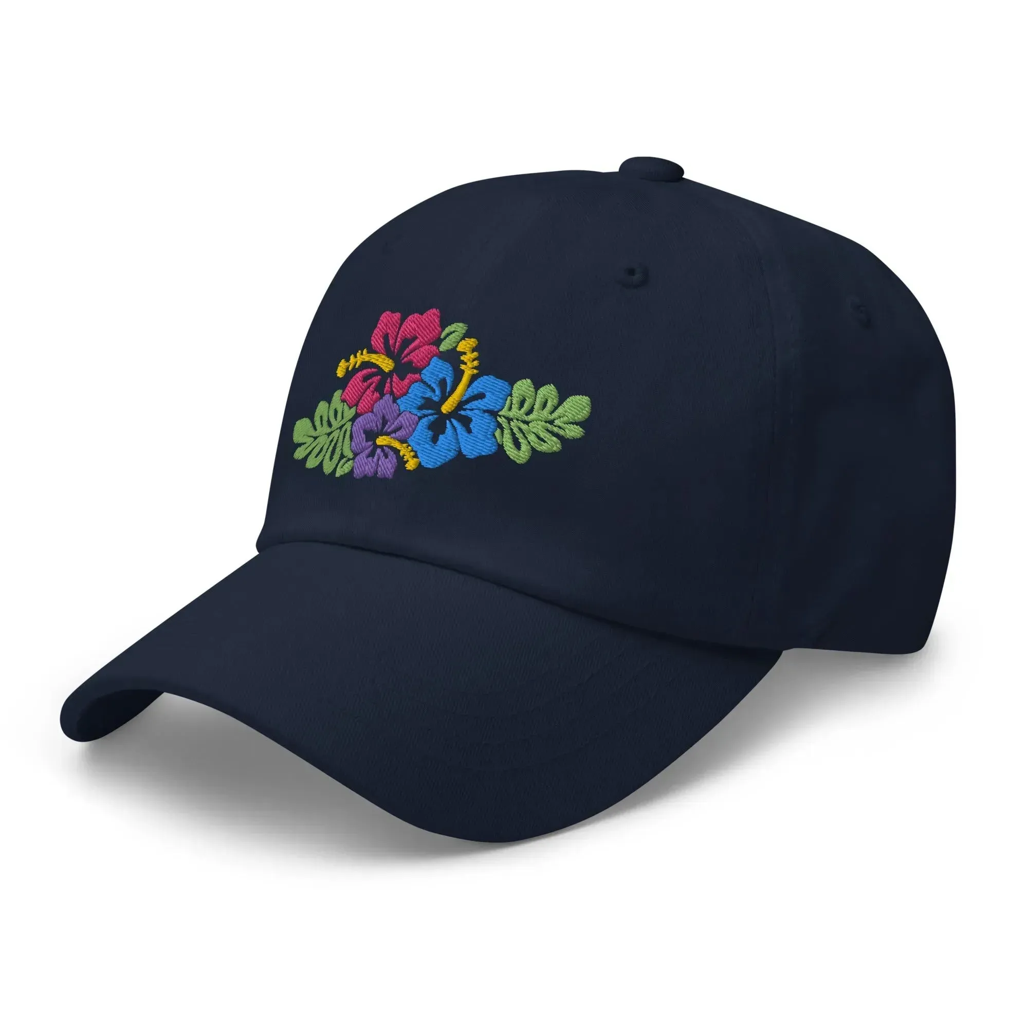 Hawaiian Tropical Leaves Embroidered Dad Hat