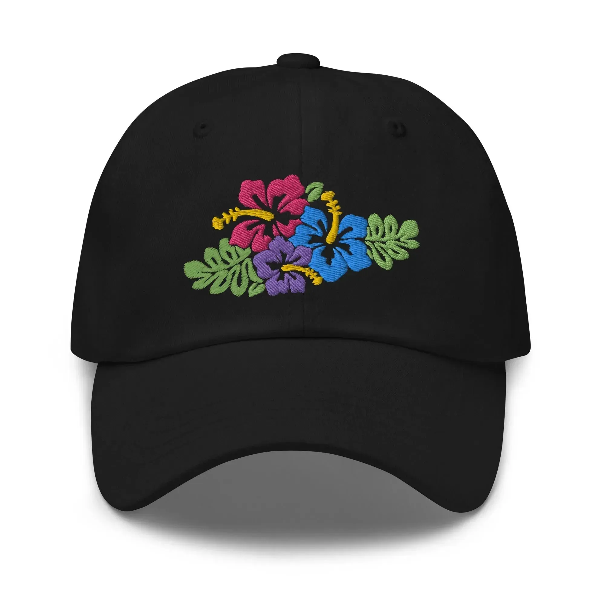 Hawaiian Tropical Leaves Embroidered Dad Hat