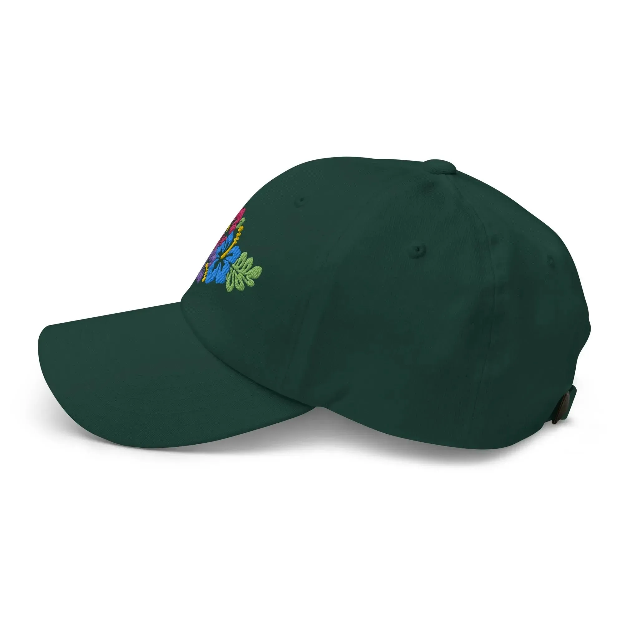 Hawaiian Tropical Leaves Embroidered Dad Hat