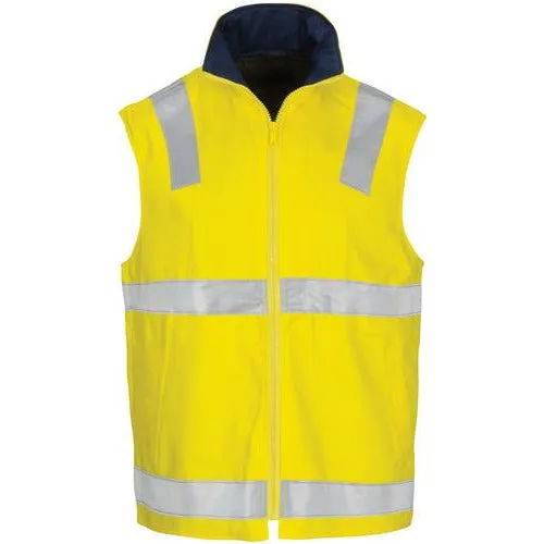 HiVis Cotton Drill Reversible Vest with Generic R/Tape 3765
