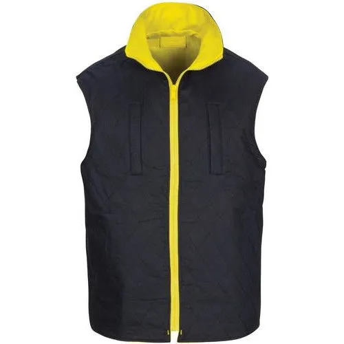 HiVis Cotton Drill Reversible Vest with Generic R/Tape 3765