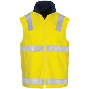 HiVis Cotton Drill Reversible Vest with Generic R/Tape 3765
