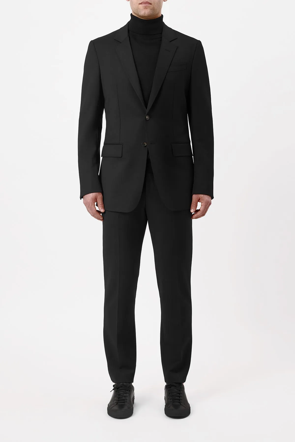 Irving Jacket in Black Sportswear Wool