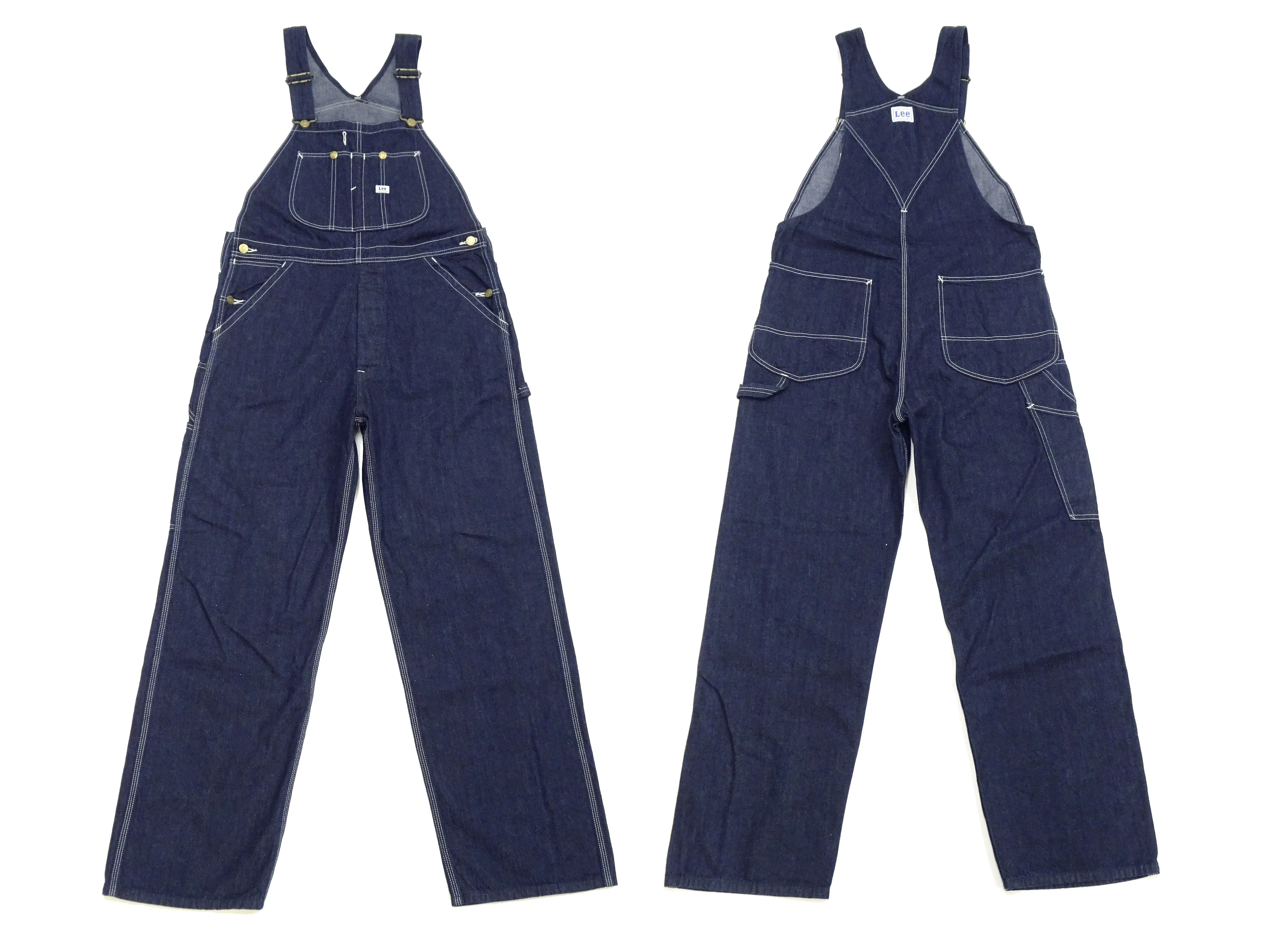 Lee Overalls Men's Casual Fashion Bib Overall High-Back LM7254 LM7254-2100 Rince Deep Blue Indigo