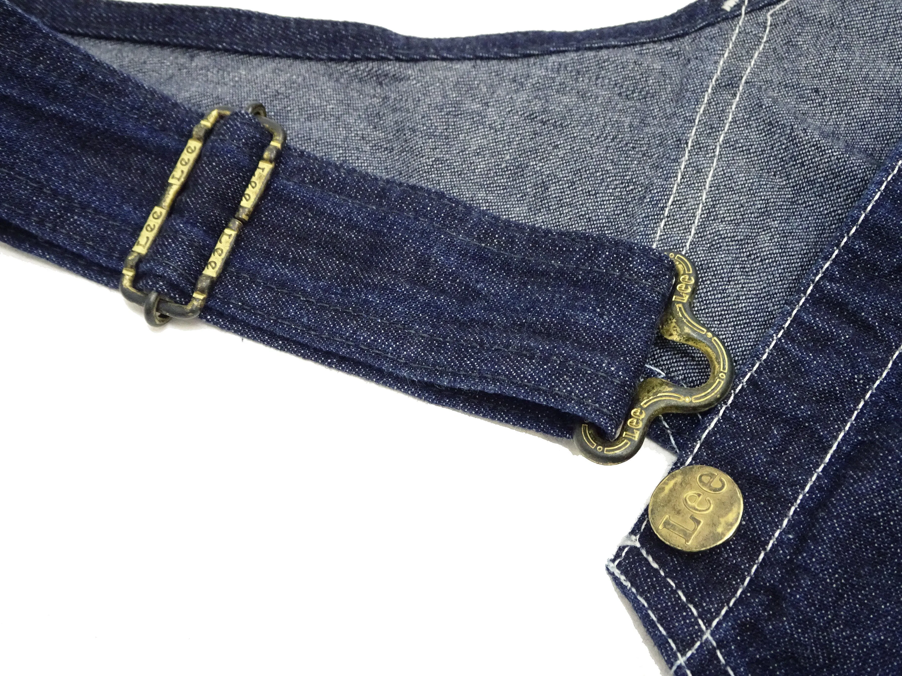 Lee Overalls Men's Casual Fashion Bib Overall High-Back LM7254 LM7254-2100 Rince Deep Blue Indigo