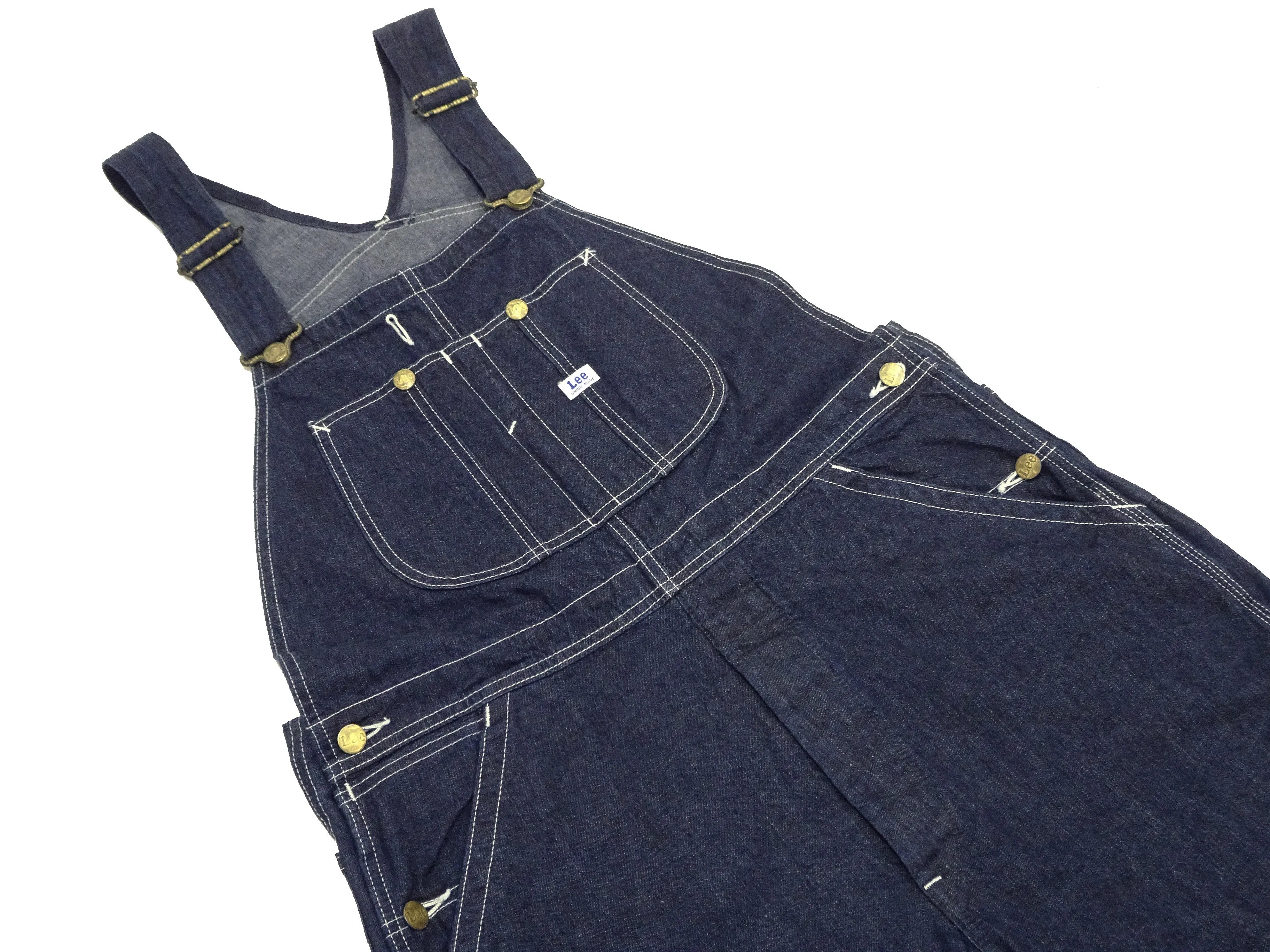 Lee Overalls Men's Casual Fashion Bib Overall High-Back LM7254 LM7254-2100 Rince Deep Blue Indigo