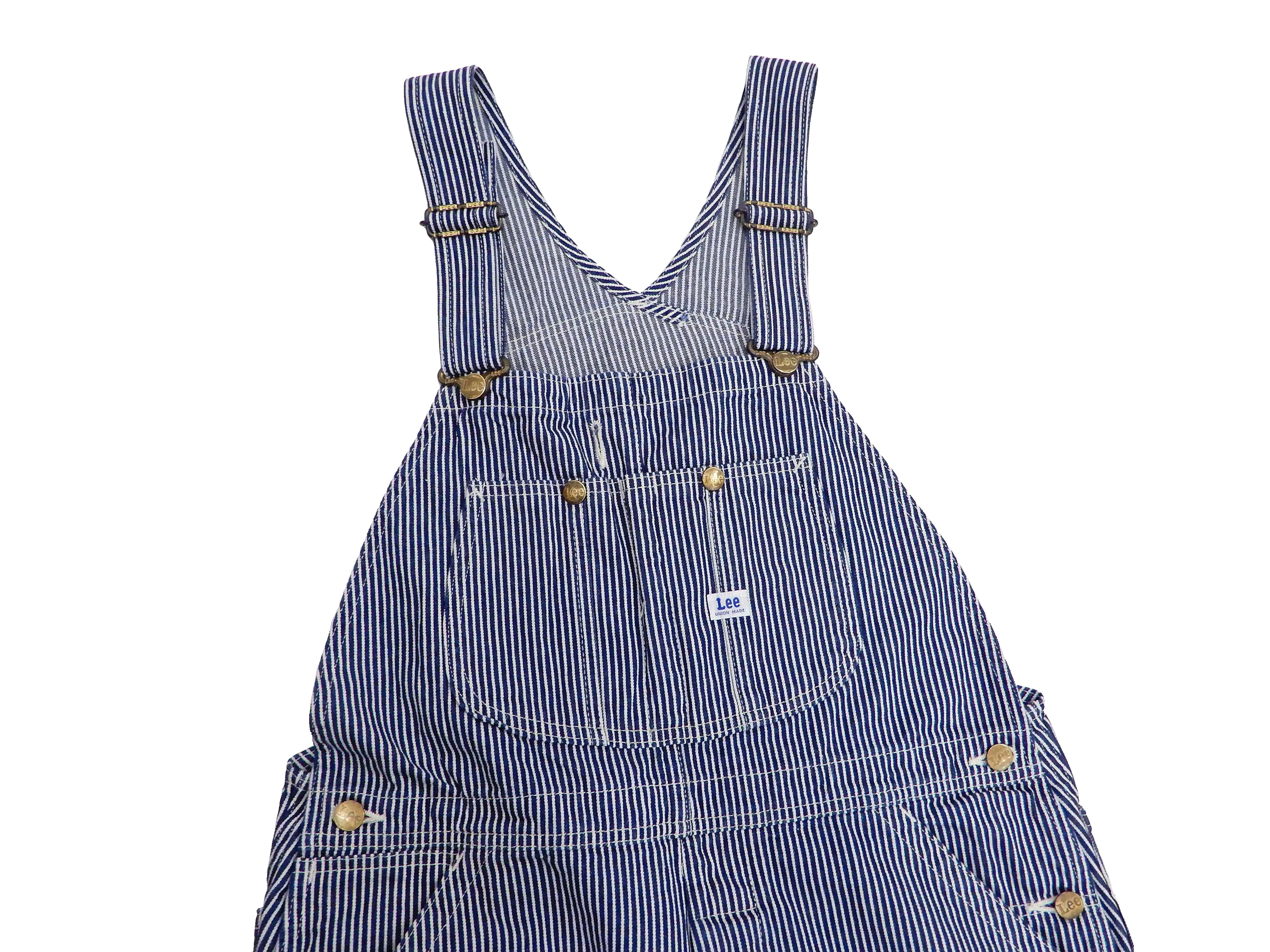 Lee Overalls Men's Casual Fashion Hickory Stripe Bib Overall High-Back LM7254 LM7254-1104