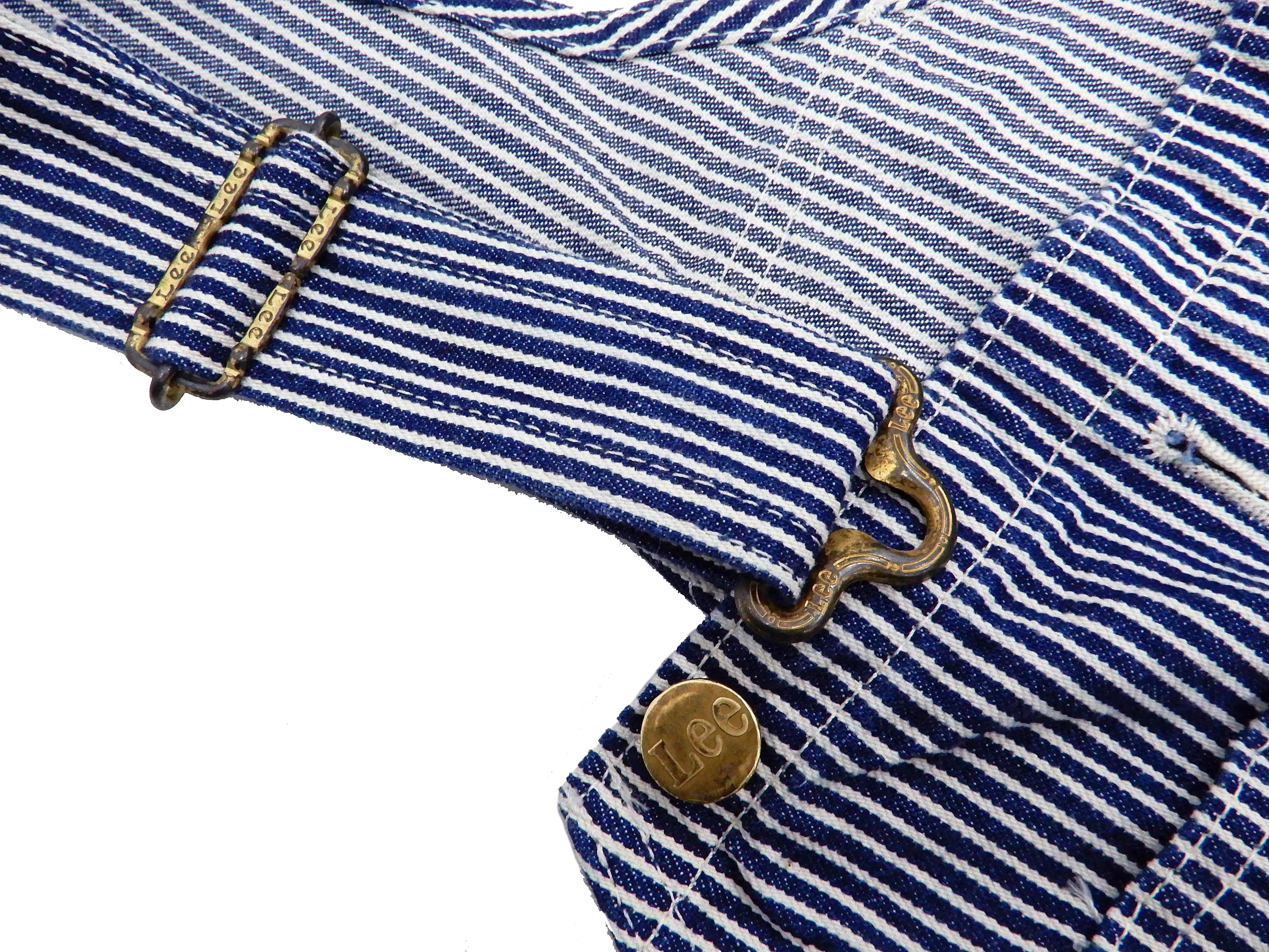 Lee Overalls Men's Casual Fashion Hickory Stripe Bib Overall High-Back LM7254 LM7254-1104