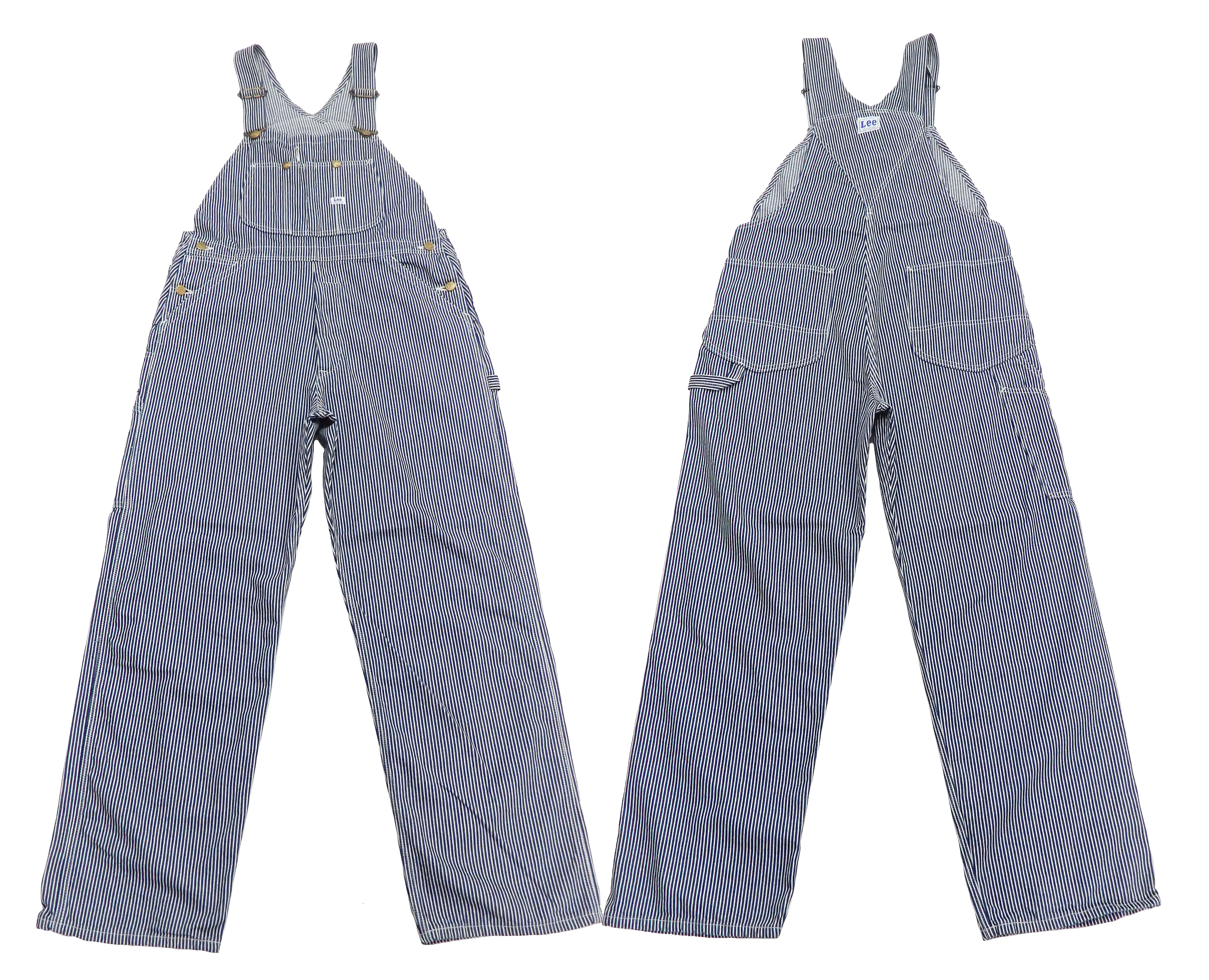 Lee Overalls Men's Casual Fashion Hickory Stripe Bib Overall High-Back LM7254 LM7254-1104