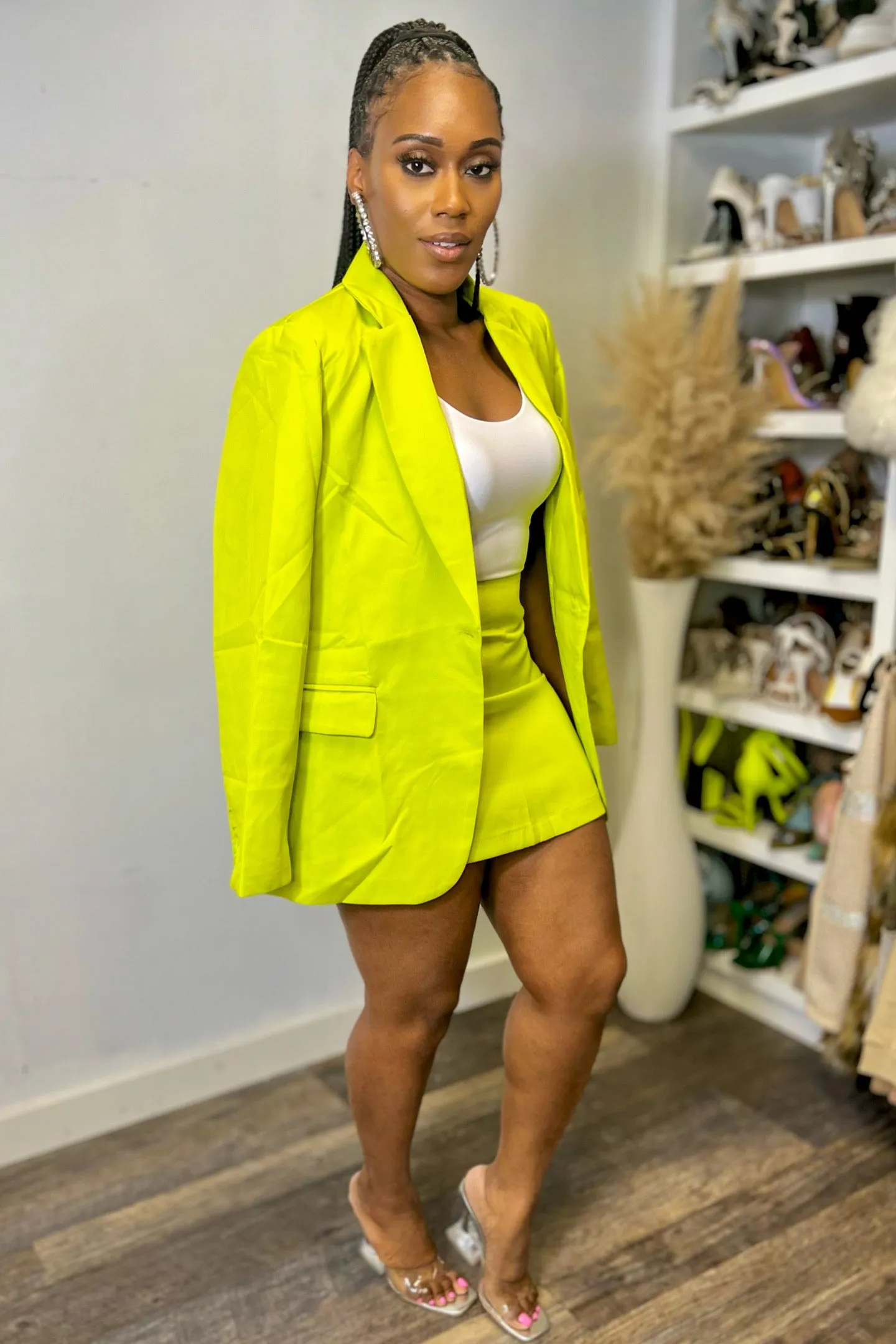 LIME MINI SKIRT