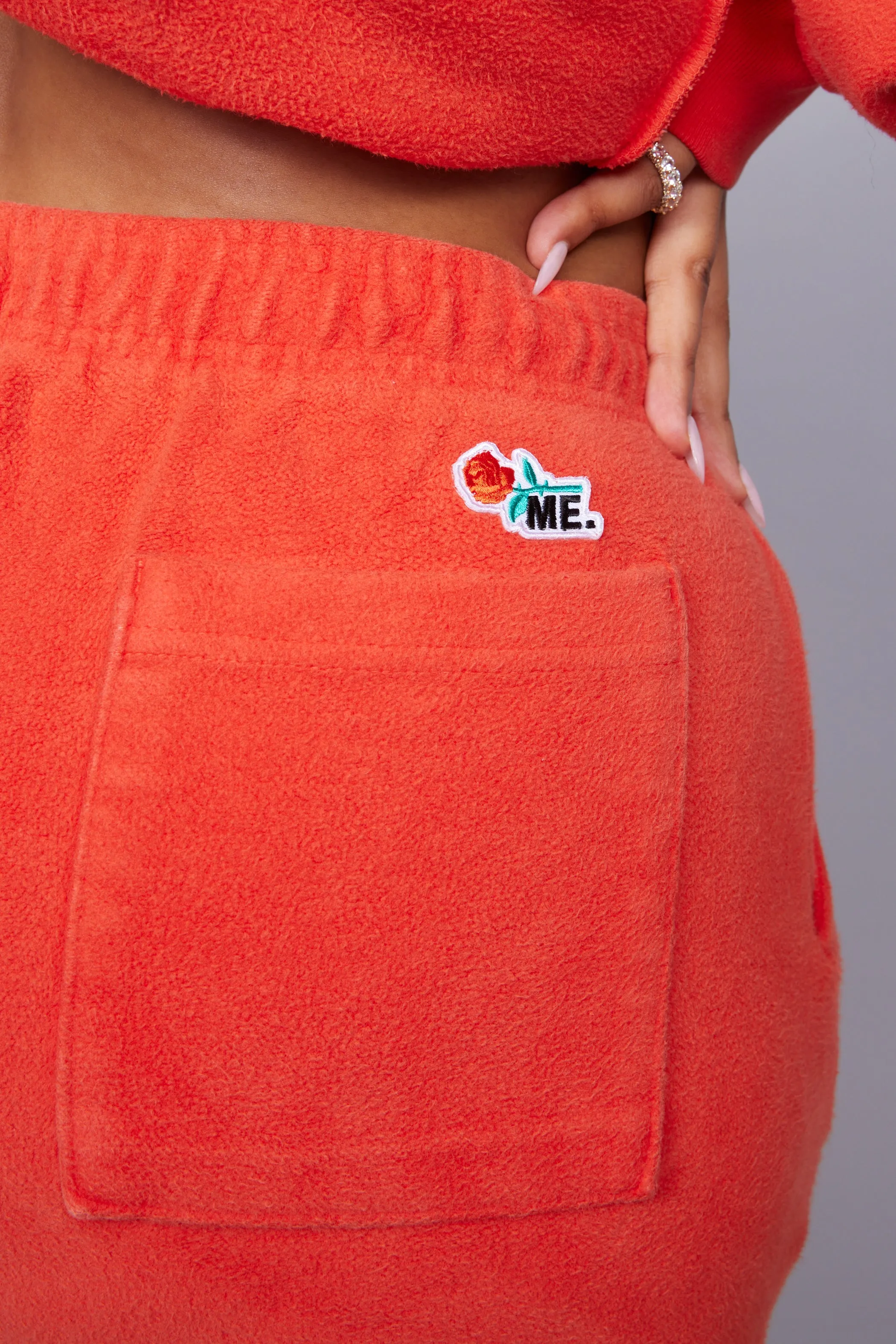 ME. Reverse Brushed Sweatpant - Blood Orange