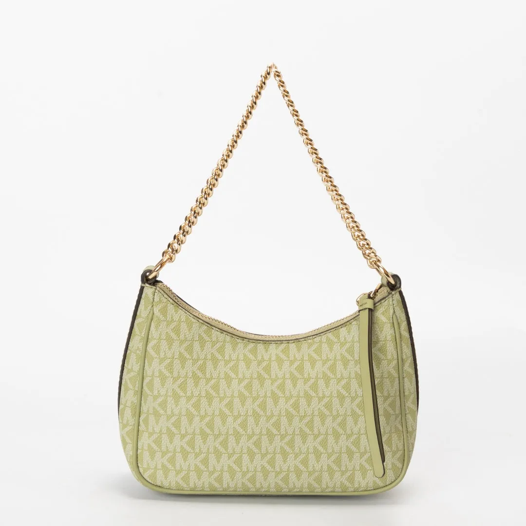 Michael Kors Green Jet Set Charm Logo Small Shoulder Bag