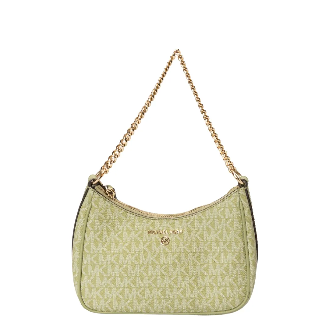 Michael Kors Green Jet Set Charm Logo Small Shoulder Bag