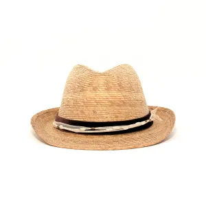 Natural Palm Fedora - Palm Straw Hat