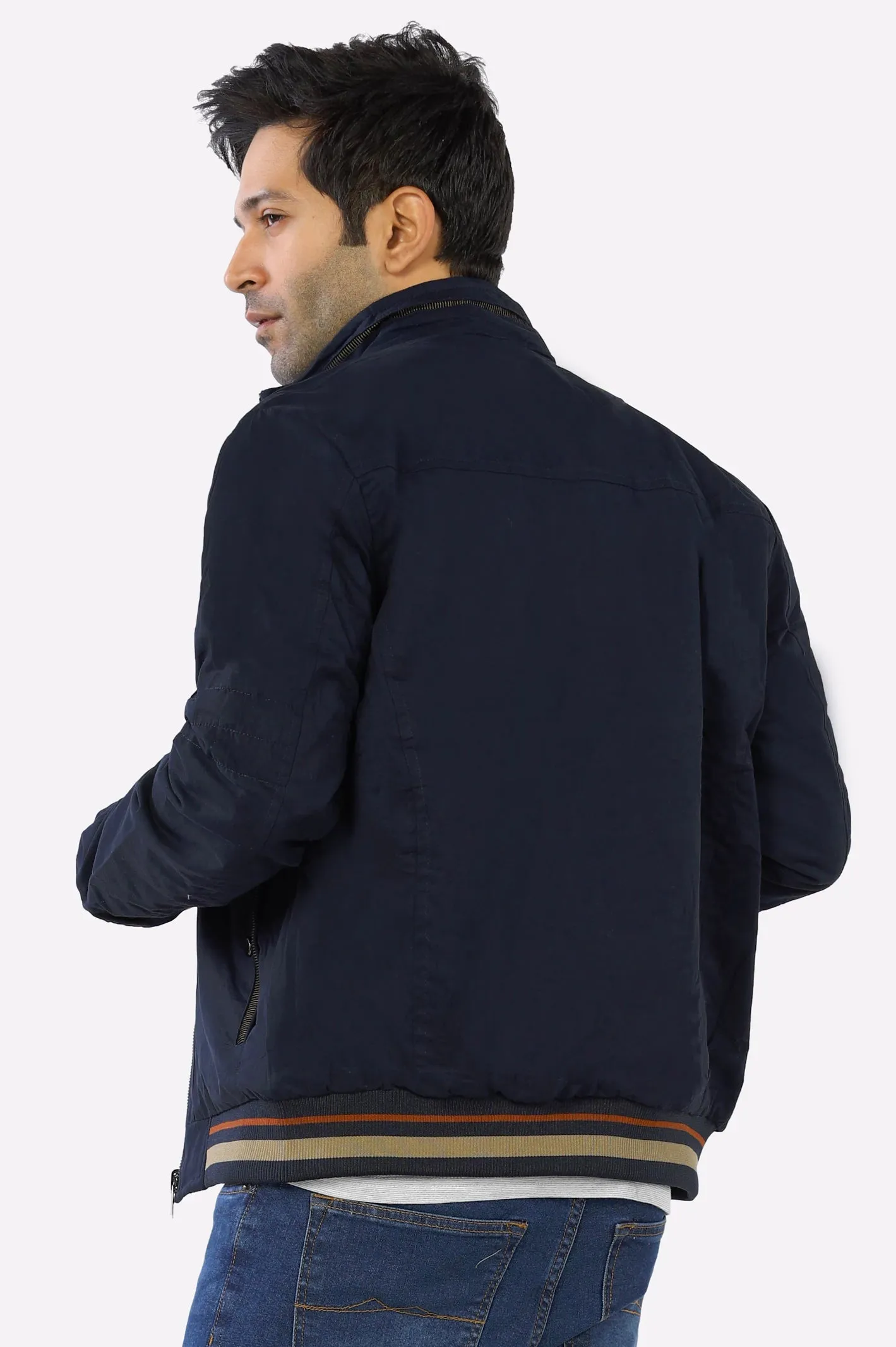 Navy Blue Reversible Men's Jacket