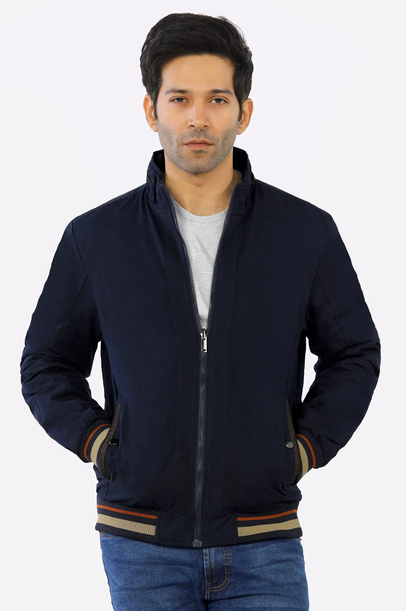 Navy Blue Reversible Men's Jacket