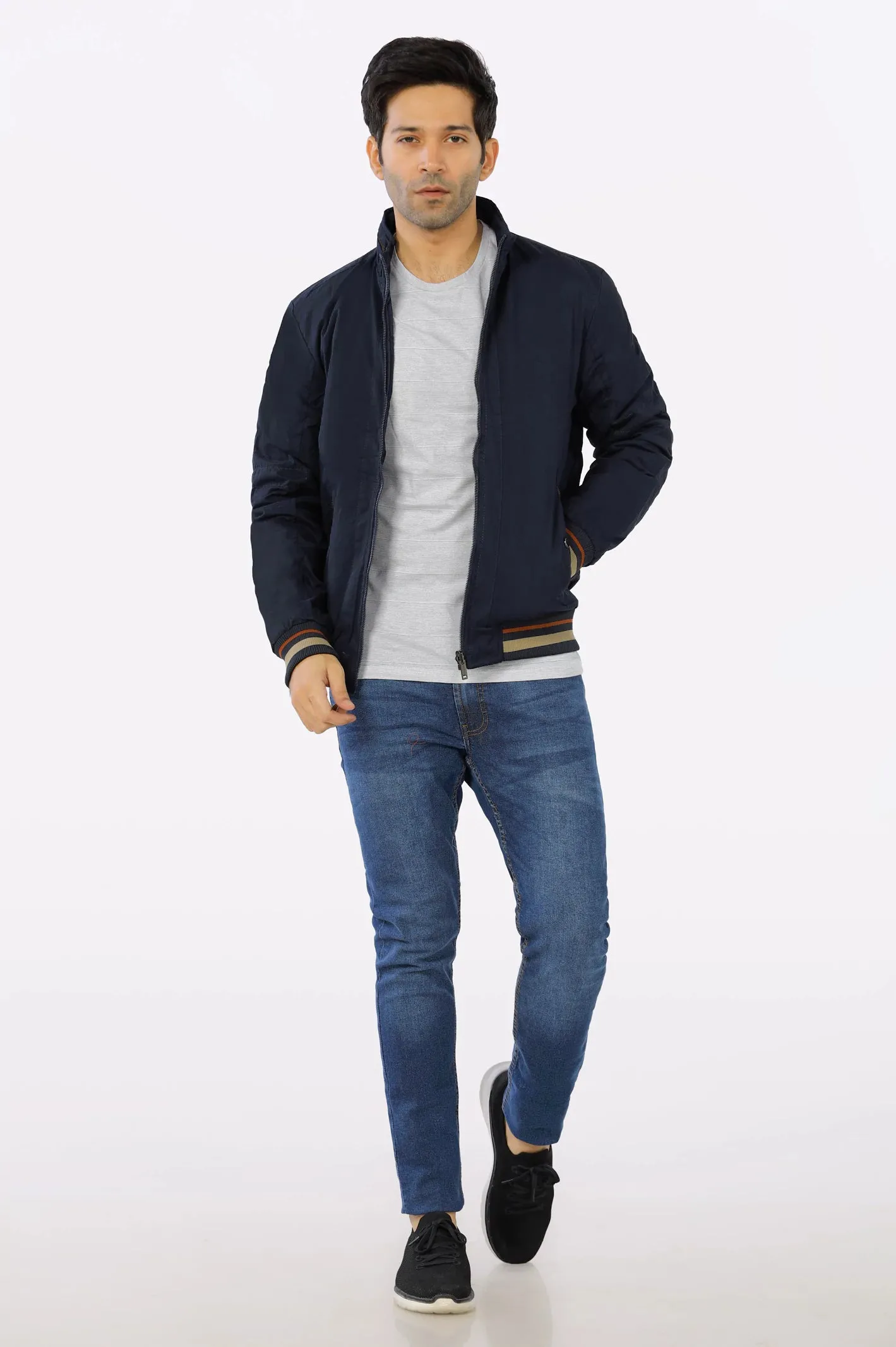 Navy Blue Reversible Men's Jacket