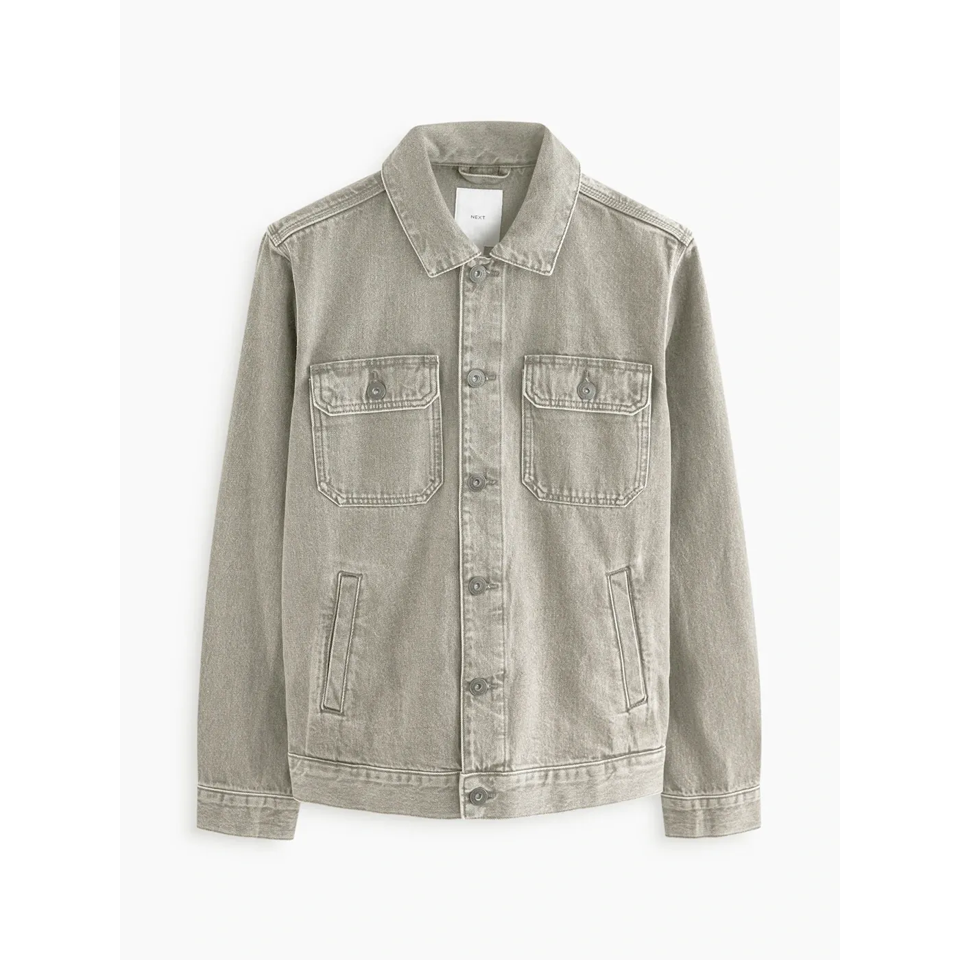 Neutral Denim Trucker Jacket