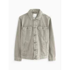 Neutral Denim Trucker Jacket