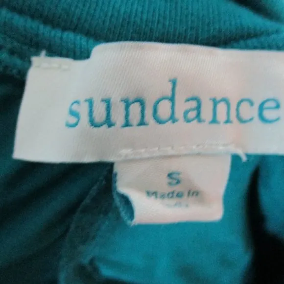 NEW SUNDANCE EMBROIDERED Pant Beach Boho Hippie S BLUE TURQUOISE