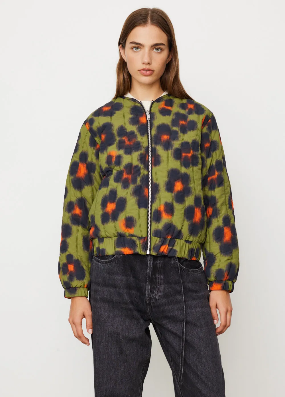 Printed Quilted Jacket