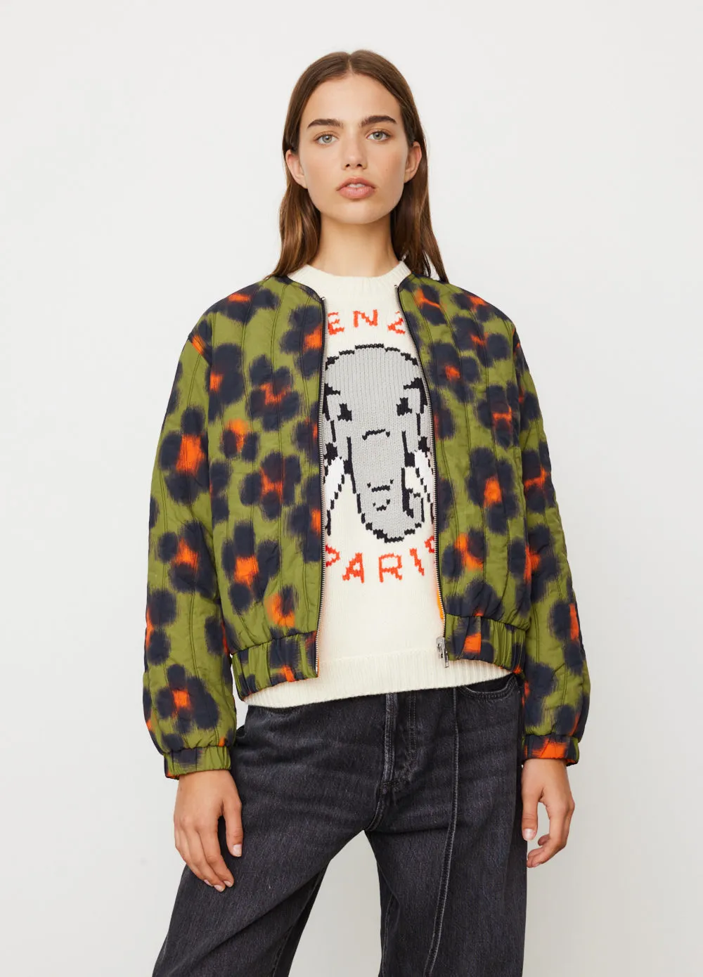 Printed Quilted Jacket