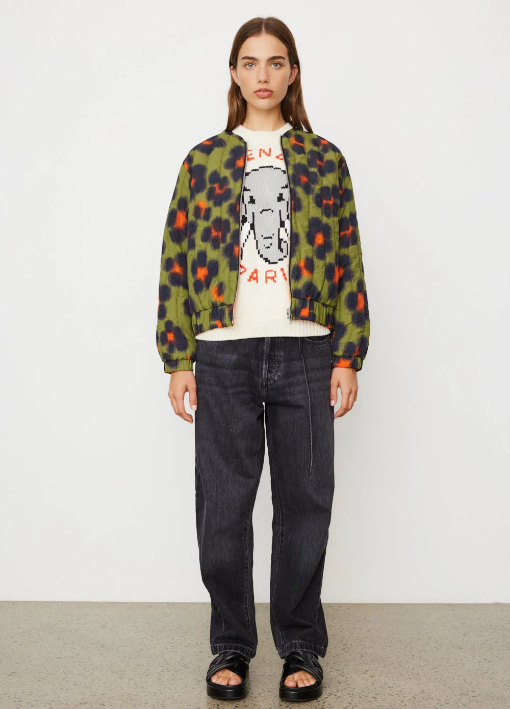 Printed Quilted Jacket