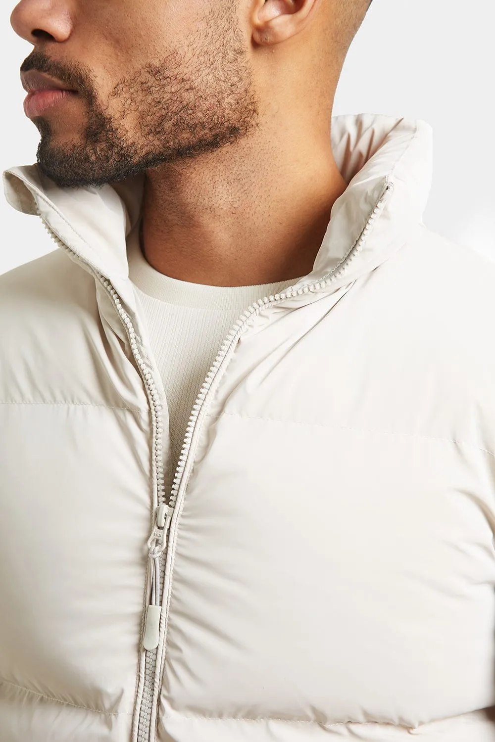 Puffa Jacket in Putty