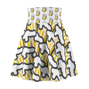 "Beer Mug Tiles" All-Over Beer Mug Skater Skirt