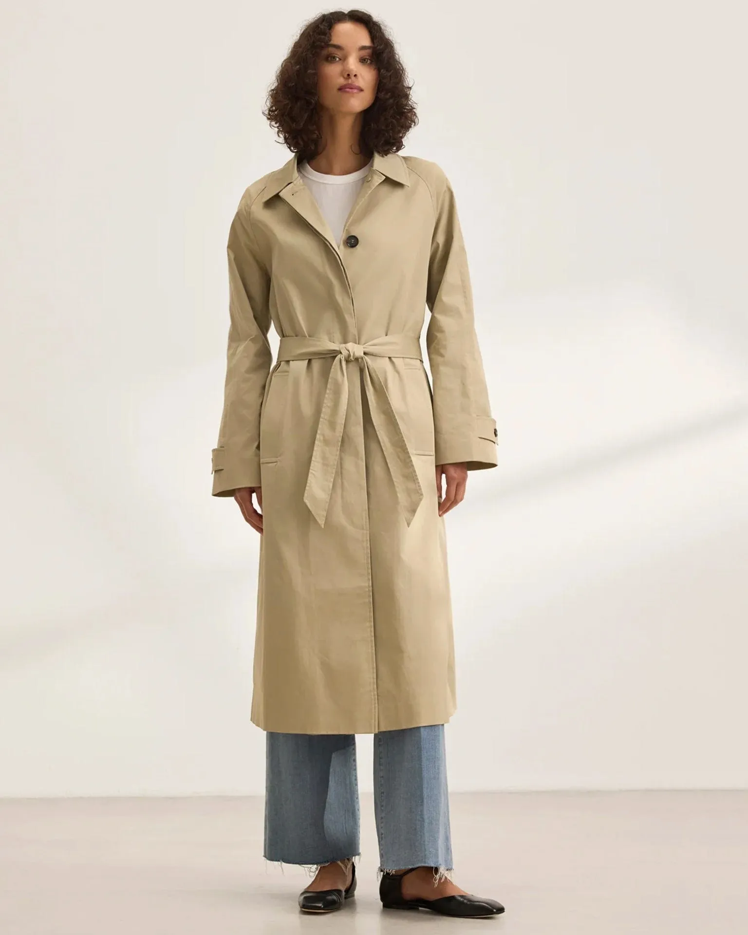 Raheal Trench Coat in Khaki