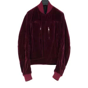 Red Velvet Bomber Jacket
