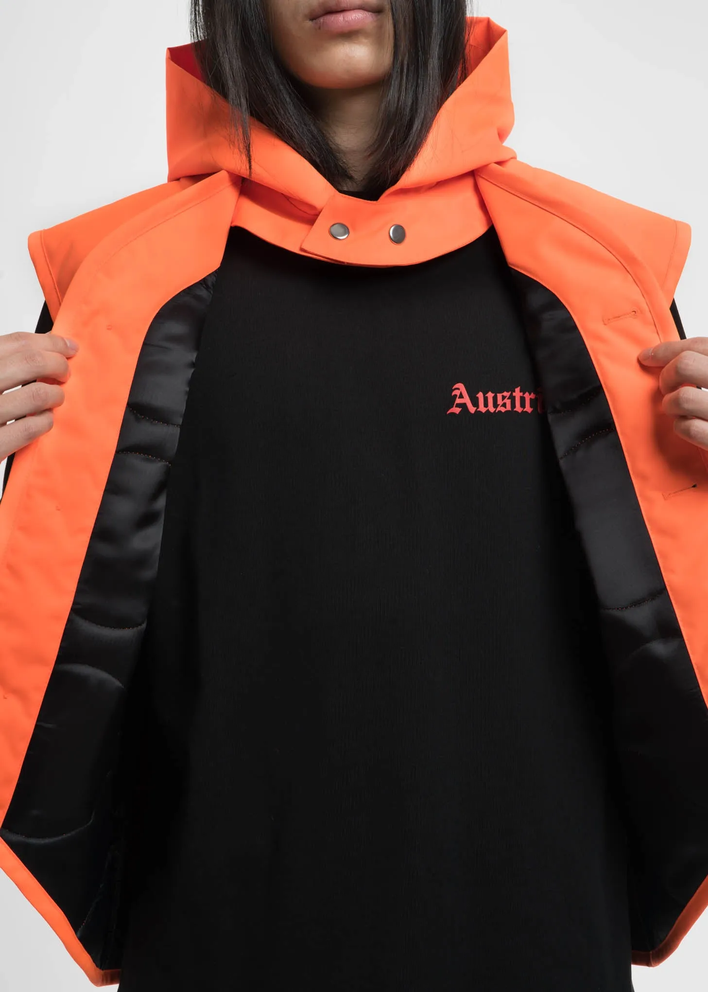 Safety Orange Quilted Vest