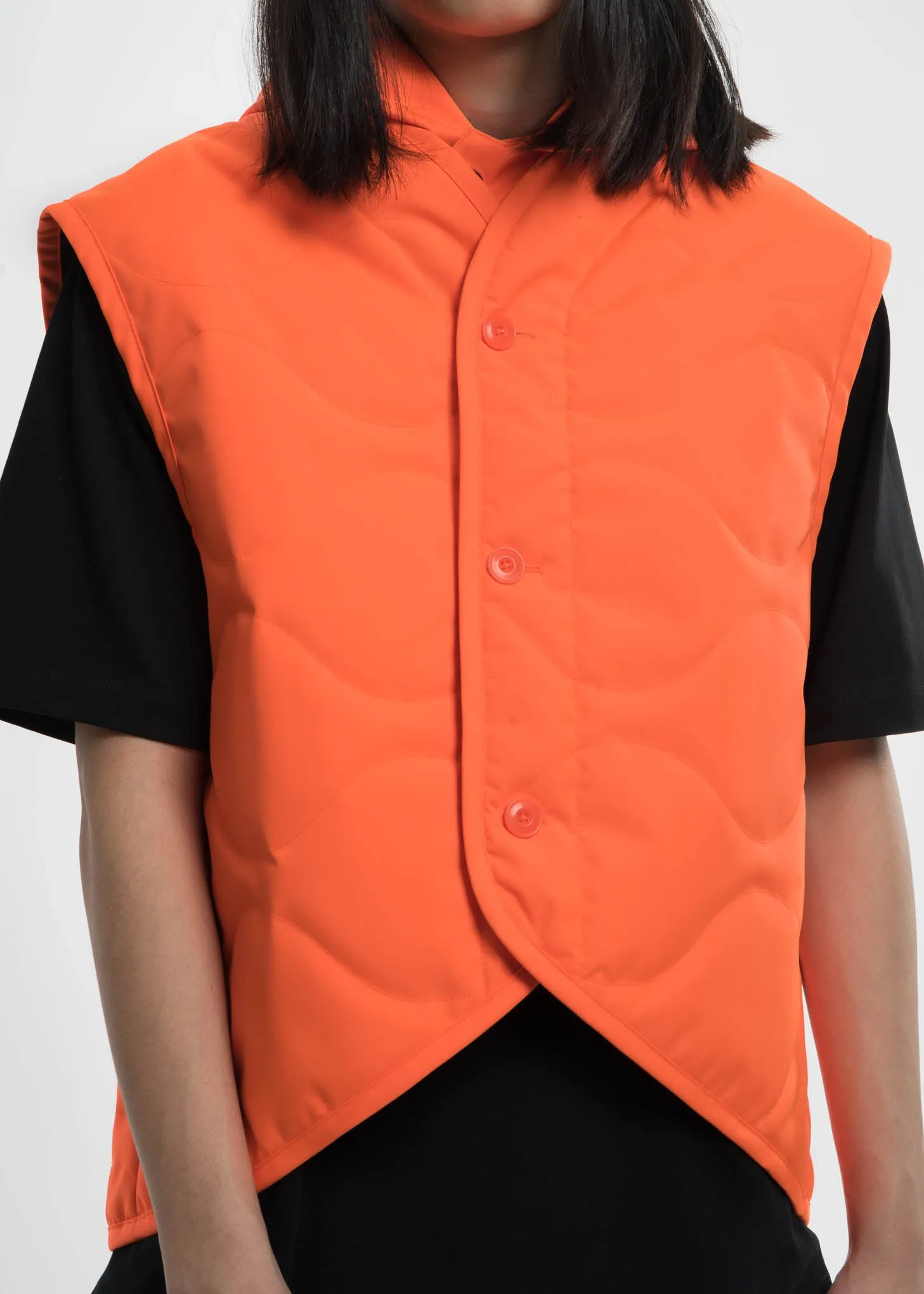 Safety Orange Quilted Vest
