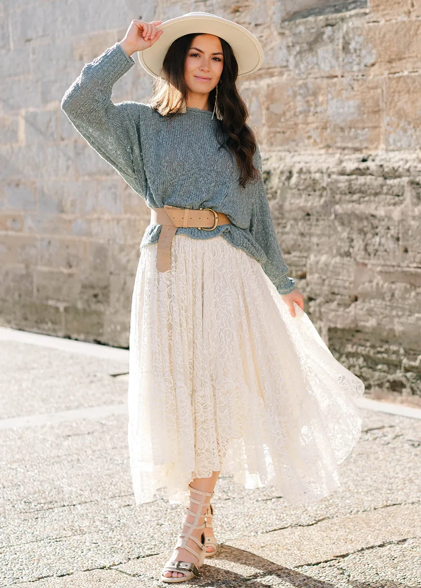 Selah Sweater in Whisper Blue