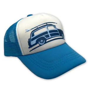 Sol Baby Surf Woodie Wagon Aqua Trucker Hat