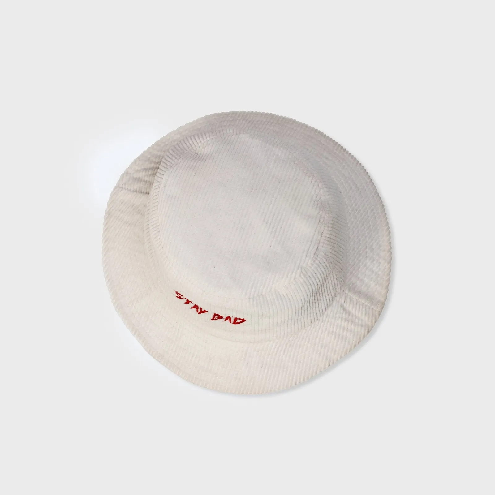 Stay Bad Bucket Hat - Off White Corduroy