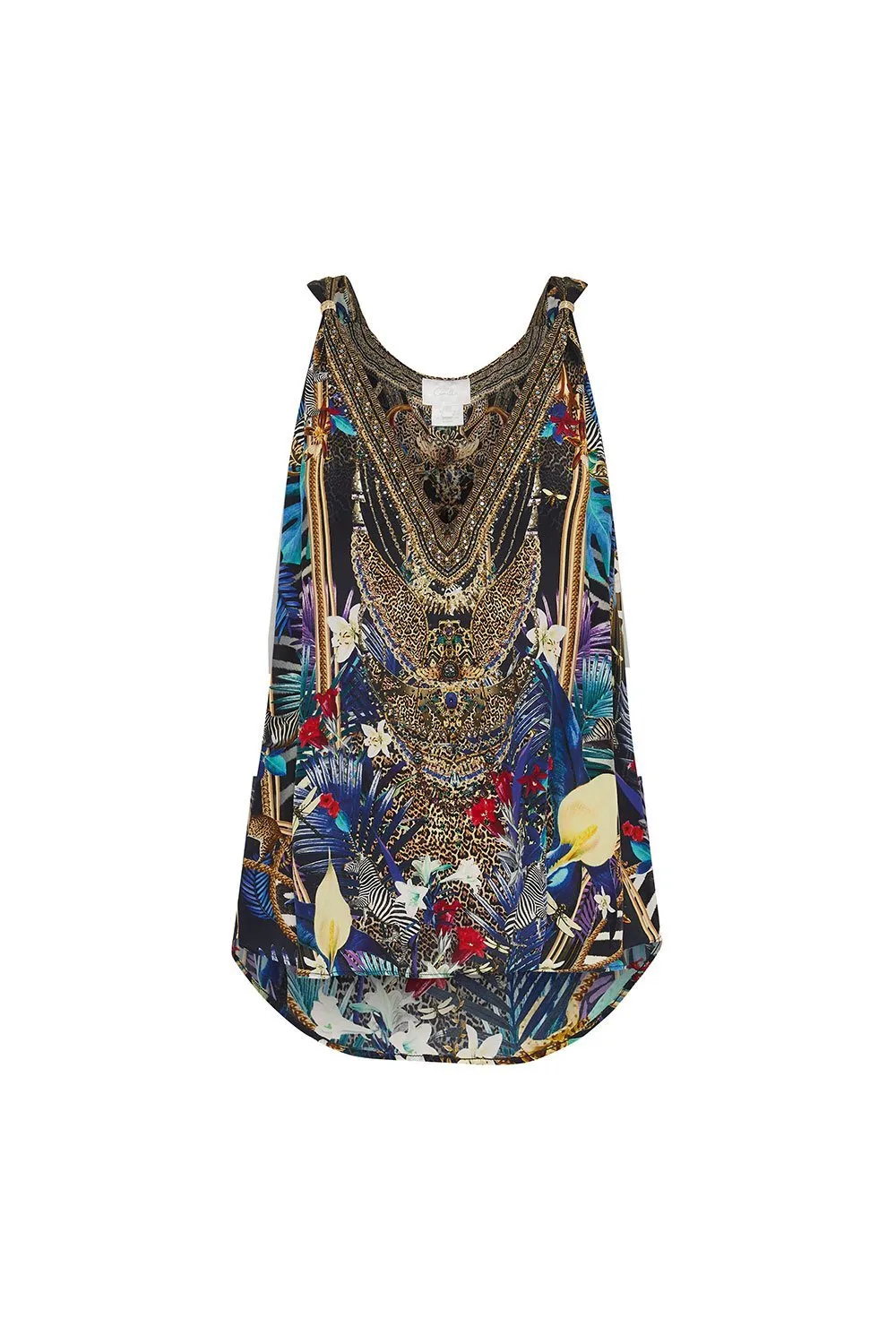 TANK TOP WITH STRAP BEAD DETAIL RAINBOW ROOM