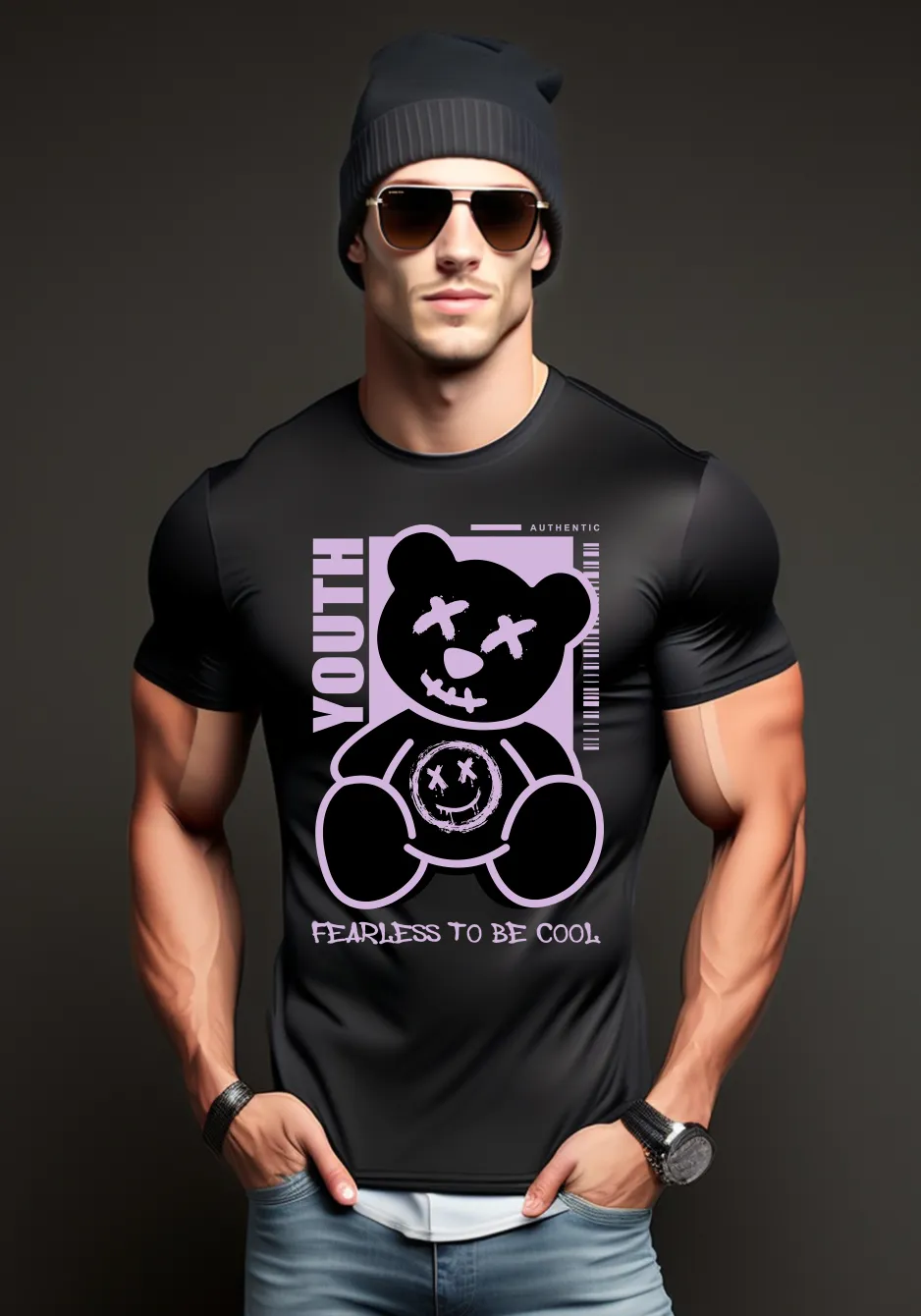 Teddy Fearless to be Cool T-Shirts | Grooveman Music