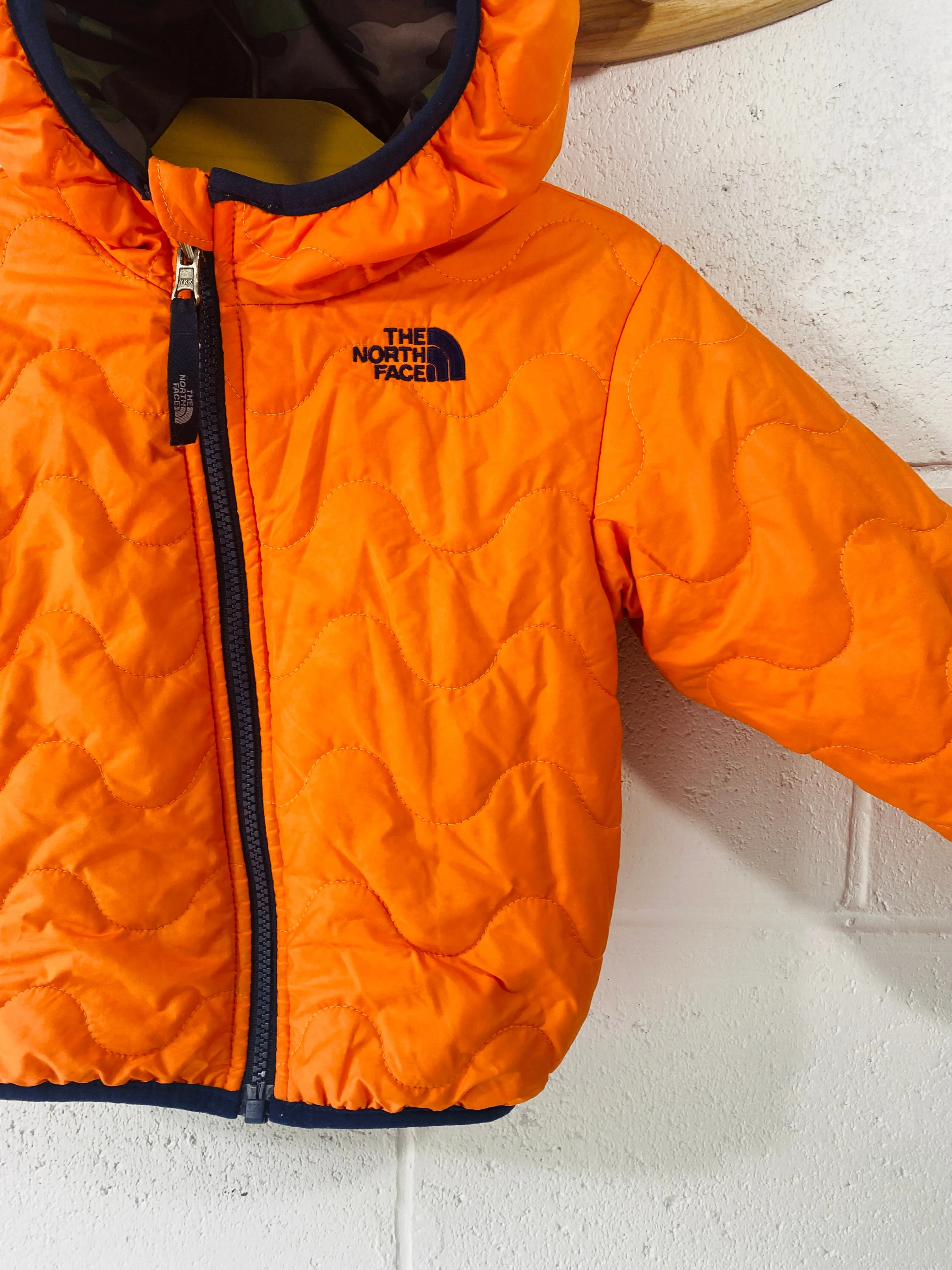 The North Face Orange   Camo Reversible Jacket, 2 years