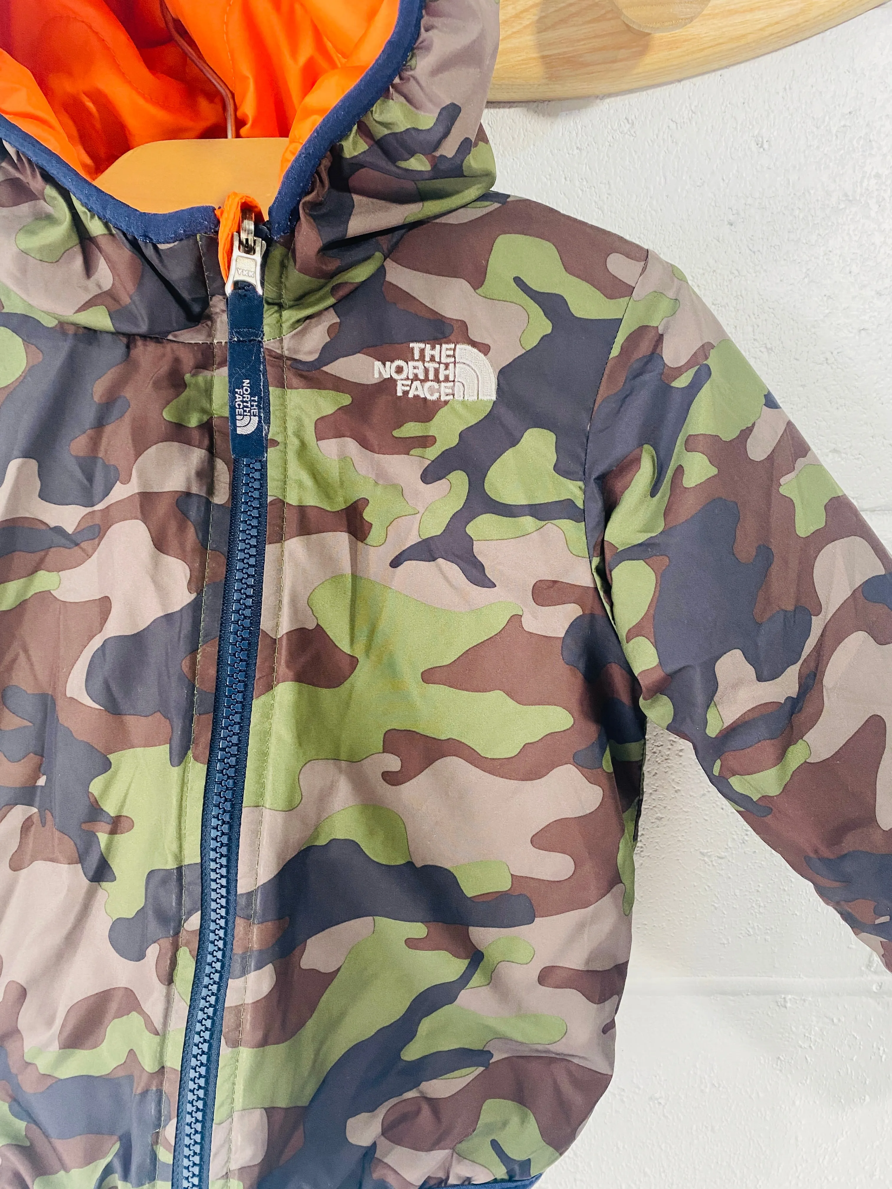 The North Face Orange   Camo Reversible Jacket, 2 years