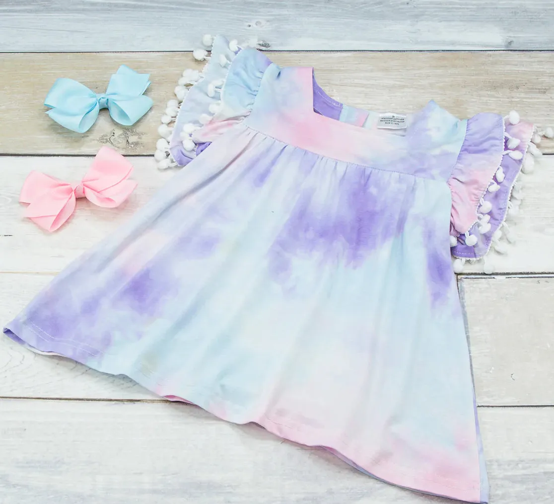 Tie Dye Pom-pom Shirt