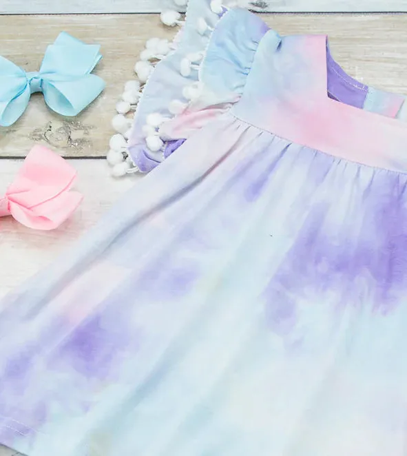 Tie Dye Pom-pom Shirt