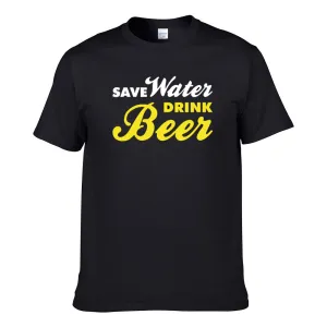 UT SAVE WATER DRINK BEER Premium Slogan T-Shirt