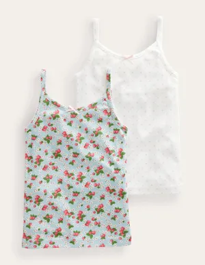 Vests 2 Pack-Strawberry Floral