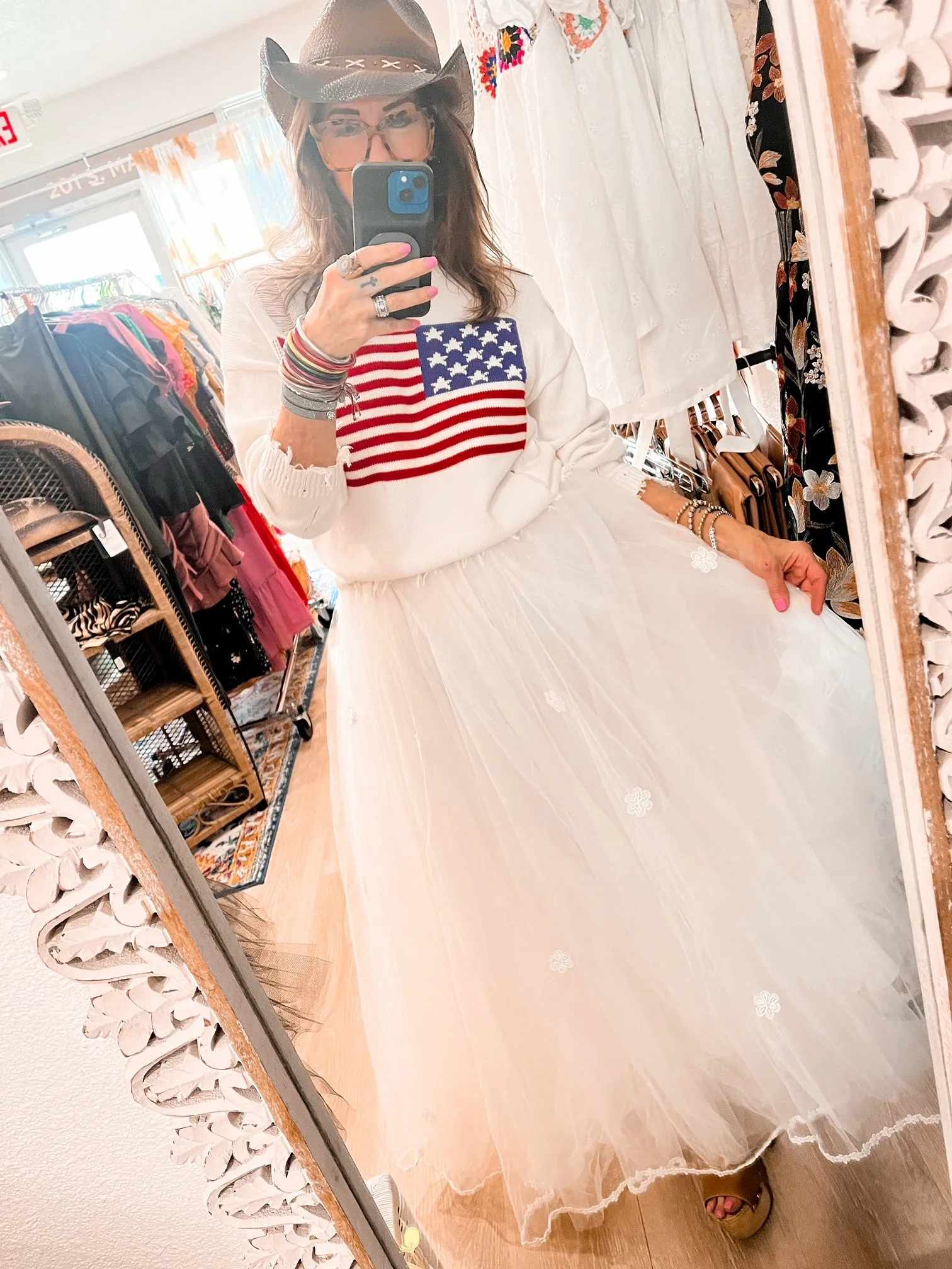 Vintage Wedding Dress Skirt