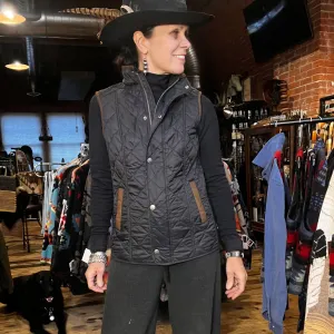 Vista Nylon Black Quilted Vest - VTMC2