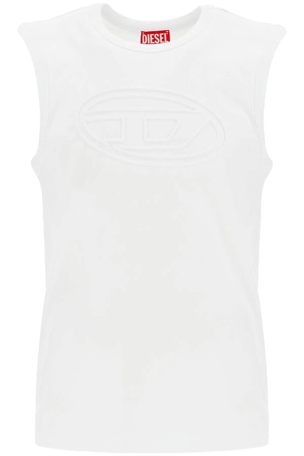 Wide-Neck Cotton Tank Top