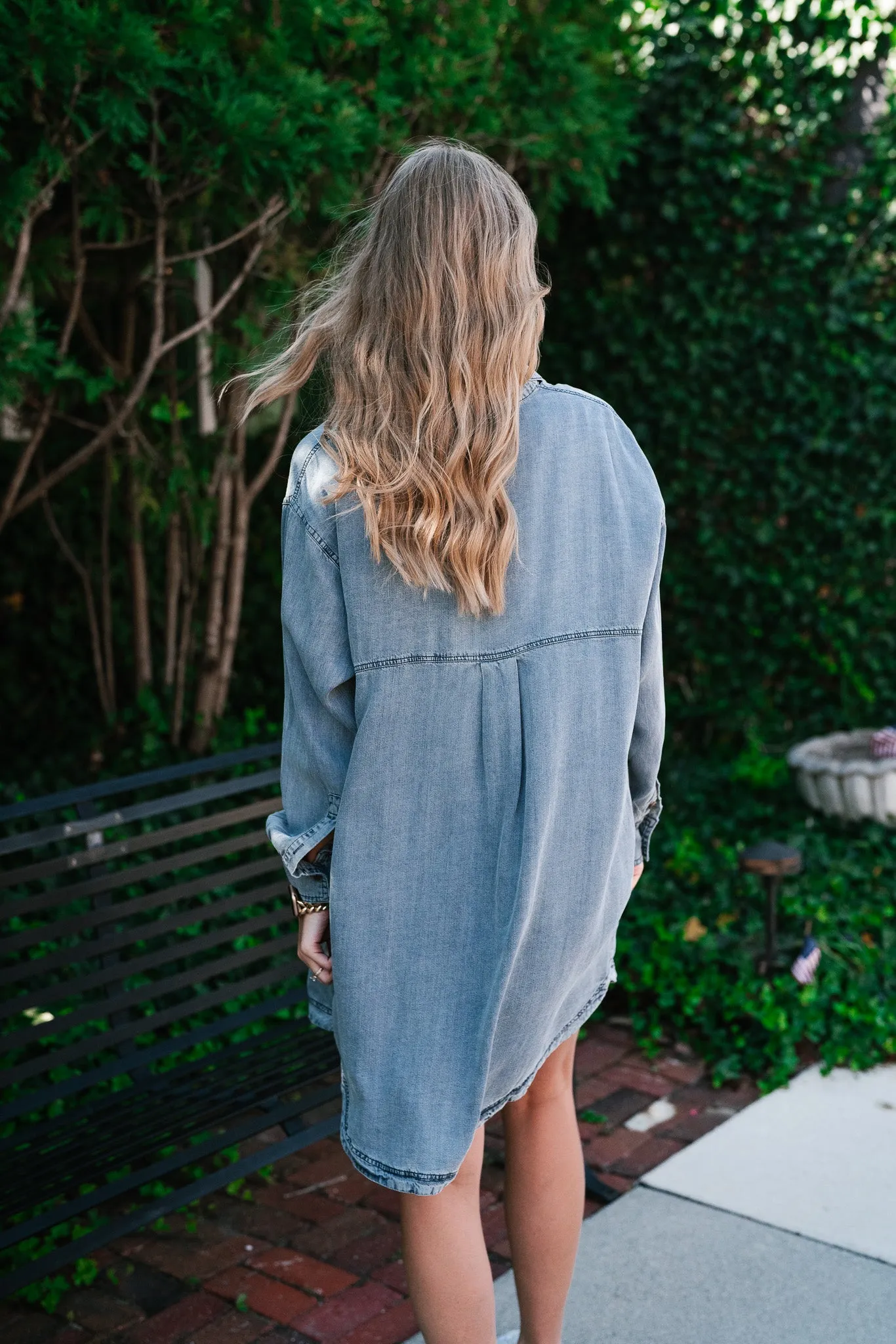 Willow Button Down Denim Dress