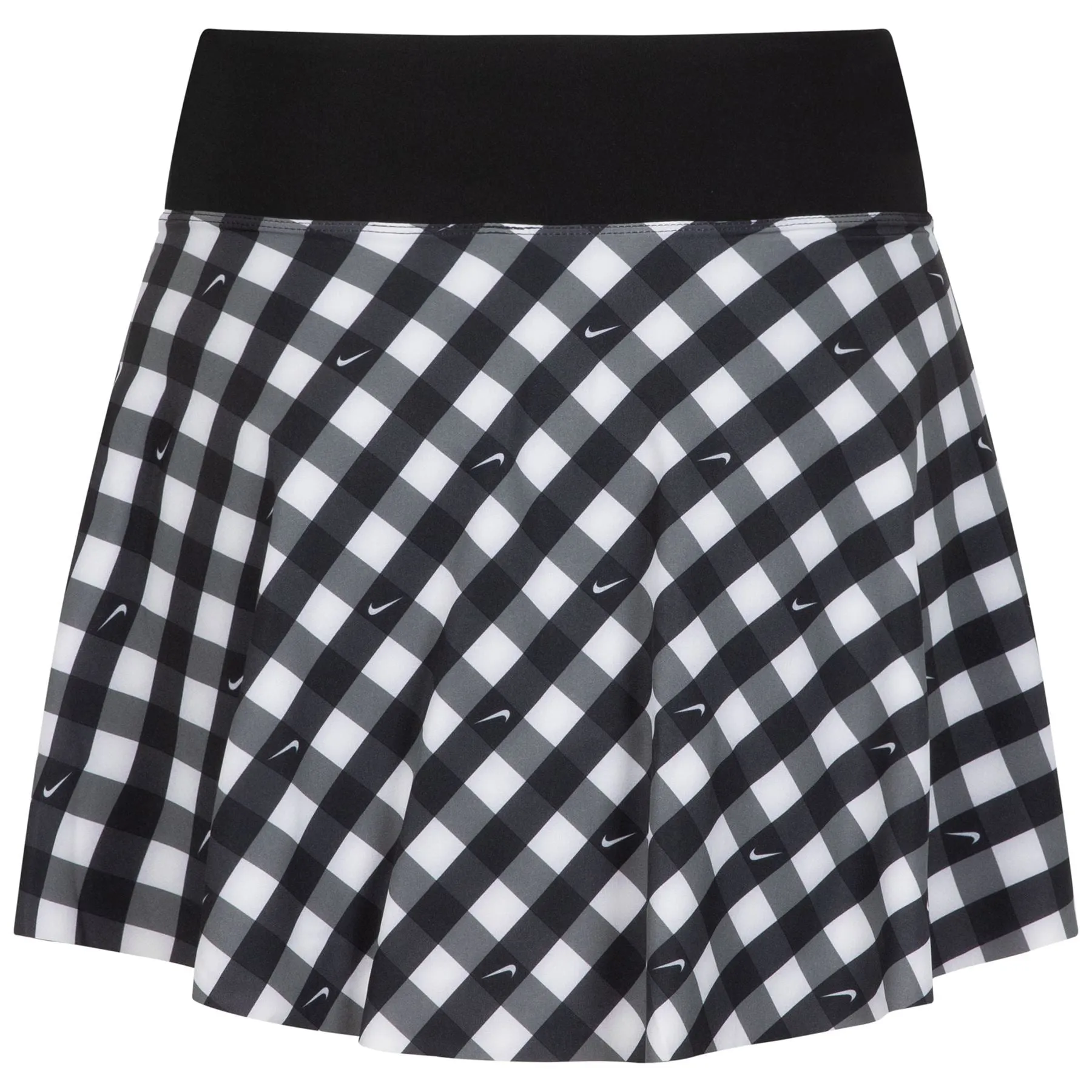 Womens DRI FIT Printed Club Skirt Black/Black - SS23